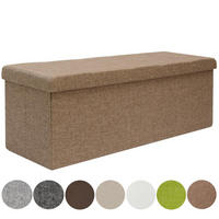 SITZBANK Faltbar, 110/38/38 cm, mit 2 Trennwänden, 120 Liter, Braun - Braun, Kunststoff (38/38/110cm) - Dunedesign