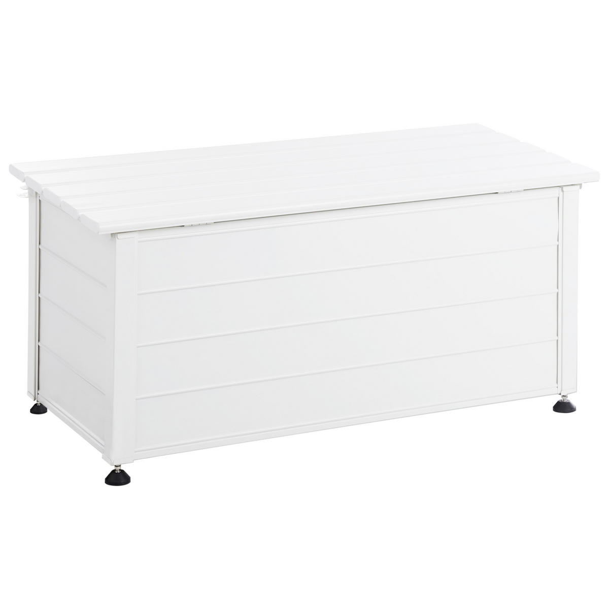 AUFBEWAHRUNGSBOX Weiß Campalto - Weiß, Metall (113/52/50cm) - Beliani