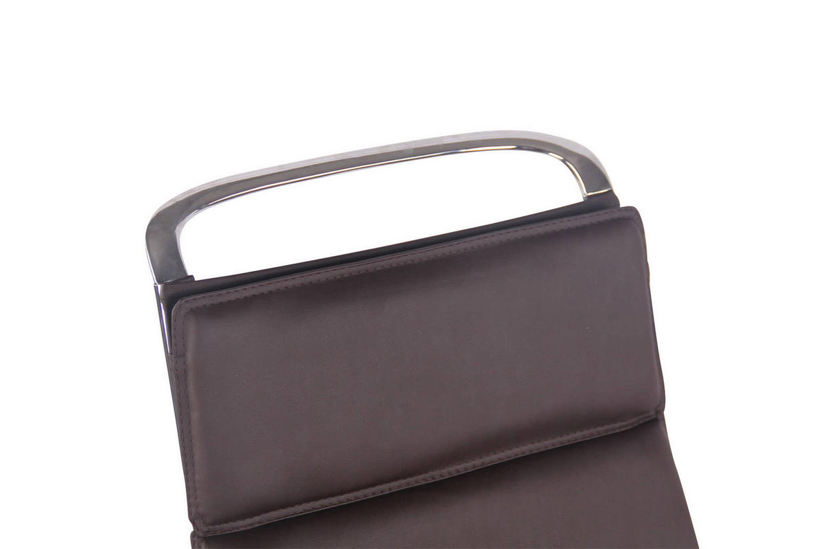 BÜROSTUHL Beta, Kunstleder Coffee - Cappuccino, Textil/Metall (58/120/63cm) - TPFLiving