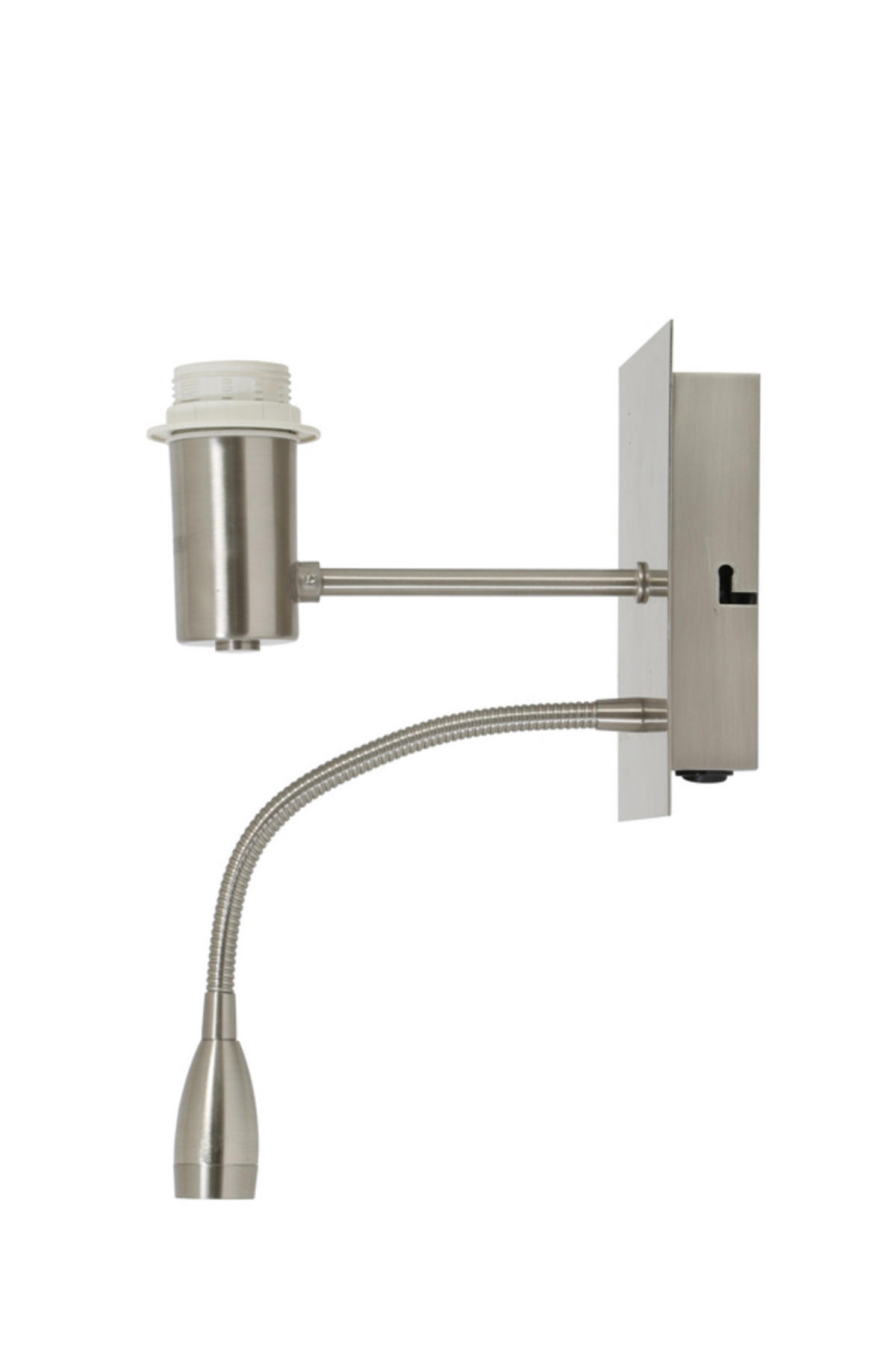 WANDLEUCHTE Regina Silber 20/11/35 cm - Silberfarben, Metall (11/35/20cm) - Light & Living