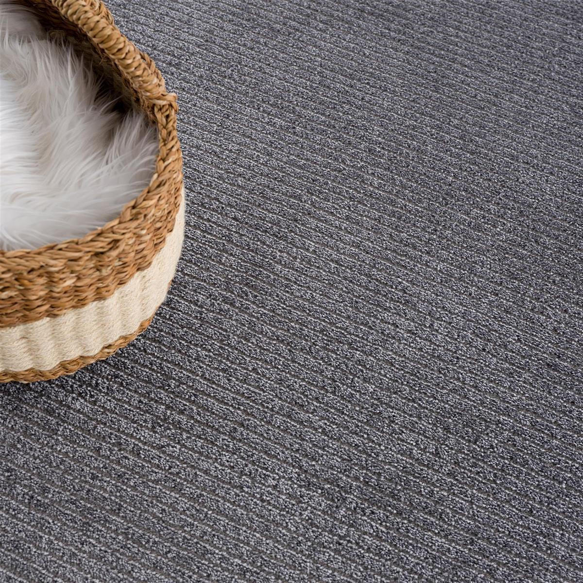 KURZFLOR-TEPPICH Fancy 900 Grau 200x200 cm rund - Grau, Textil (200/200cm) - carpet city