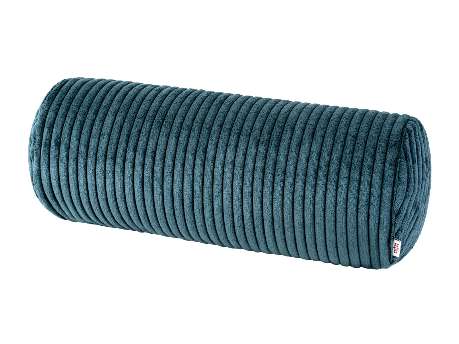 NACKENROLLENHÜLLE HYggelig No.2 Block Cord-Samt nord-blau 40/15 cm - Blaugrau, Textil (15/40cm) - beties Heimtextil