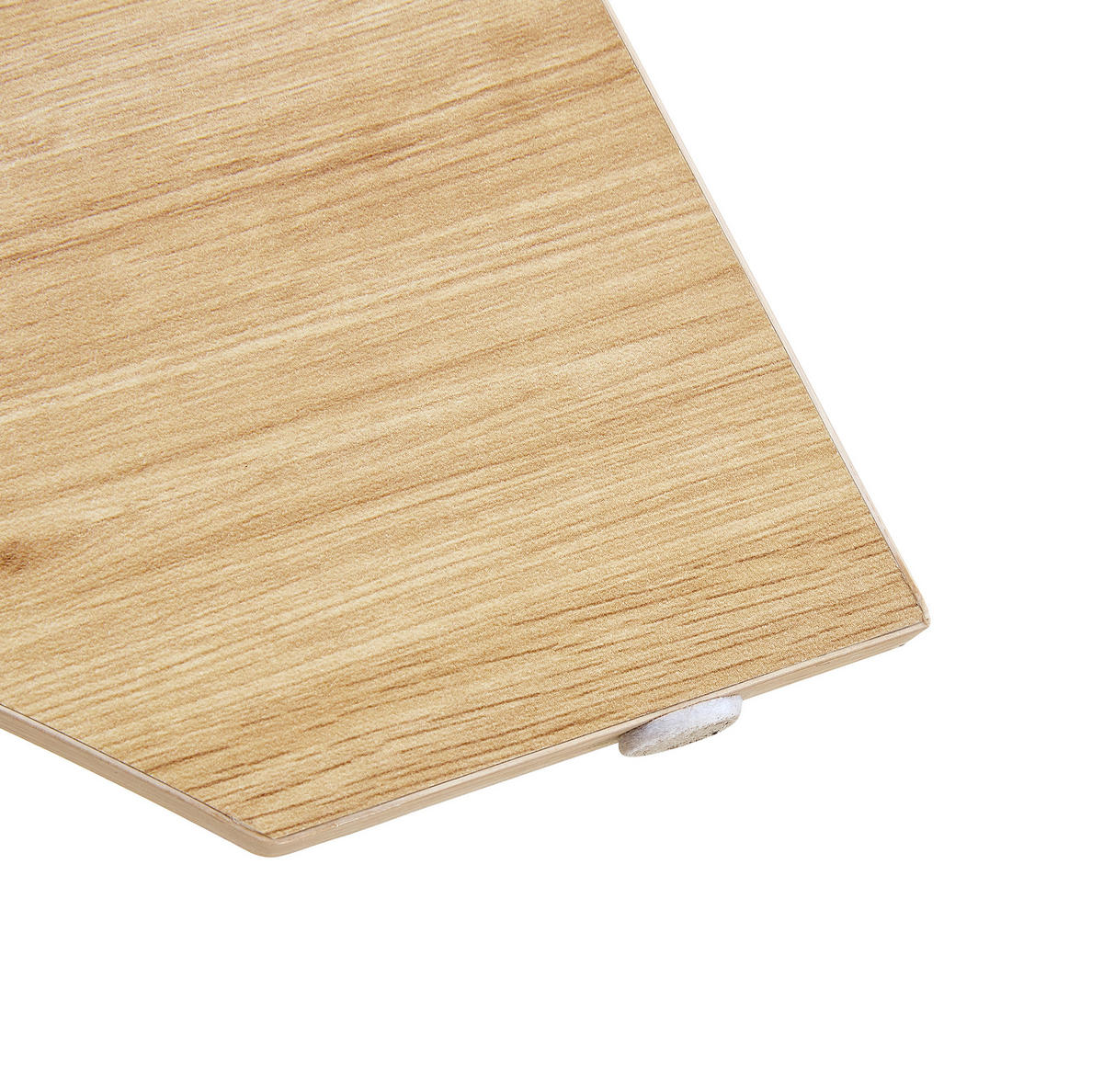 KLUBSKA miza 104,9x60 cm iz MDF in stekla, transparentna/drevesni dekor - prozorna, steklo (104.9/60/45cm) - BEAOK