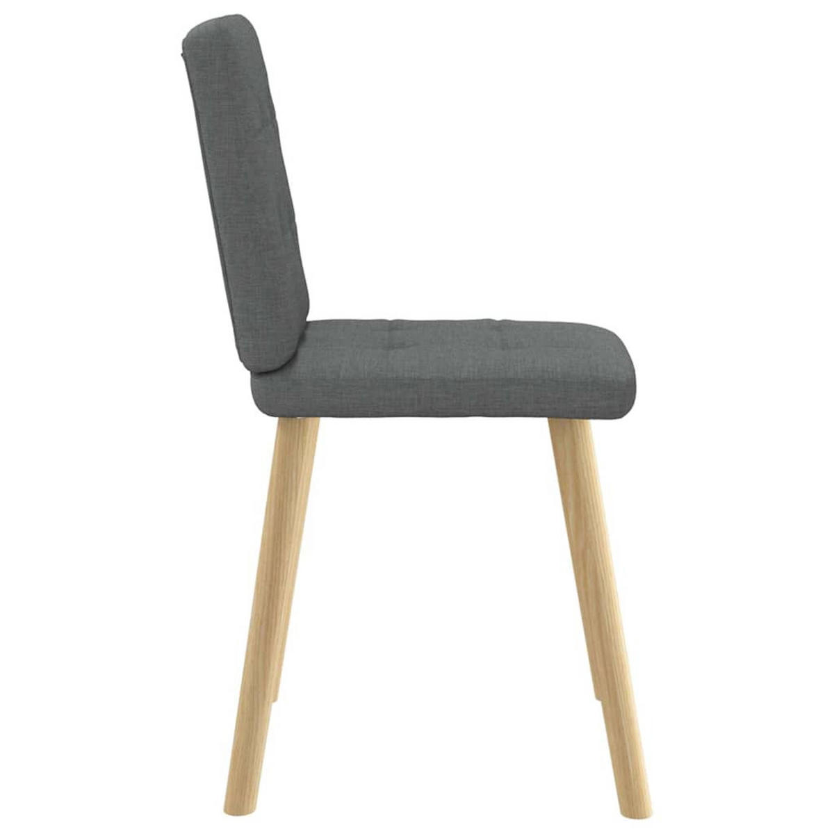 ESSZIMMERSTÜHLE 2 Stk. Dunkelgrau Stoff 45*54*86cm - Dunkelgrau, Metall (45/86/54cm) - ZMH