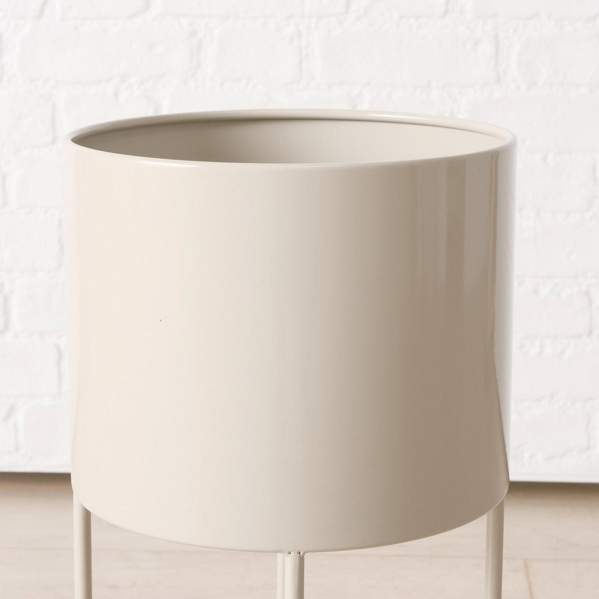 BLUMENSTÄNDER Metall AURELA 3er-Set - Beige, Metall (65/29/76cm)