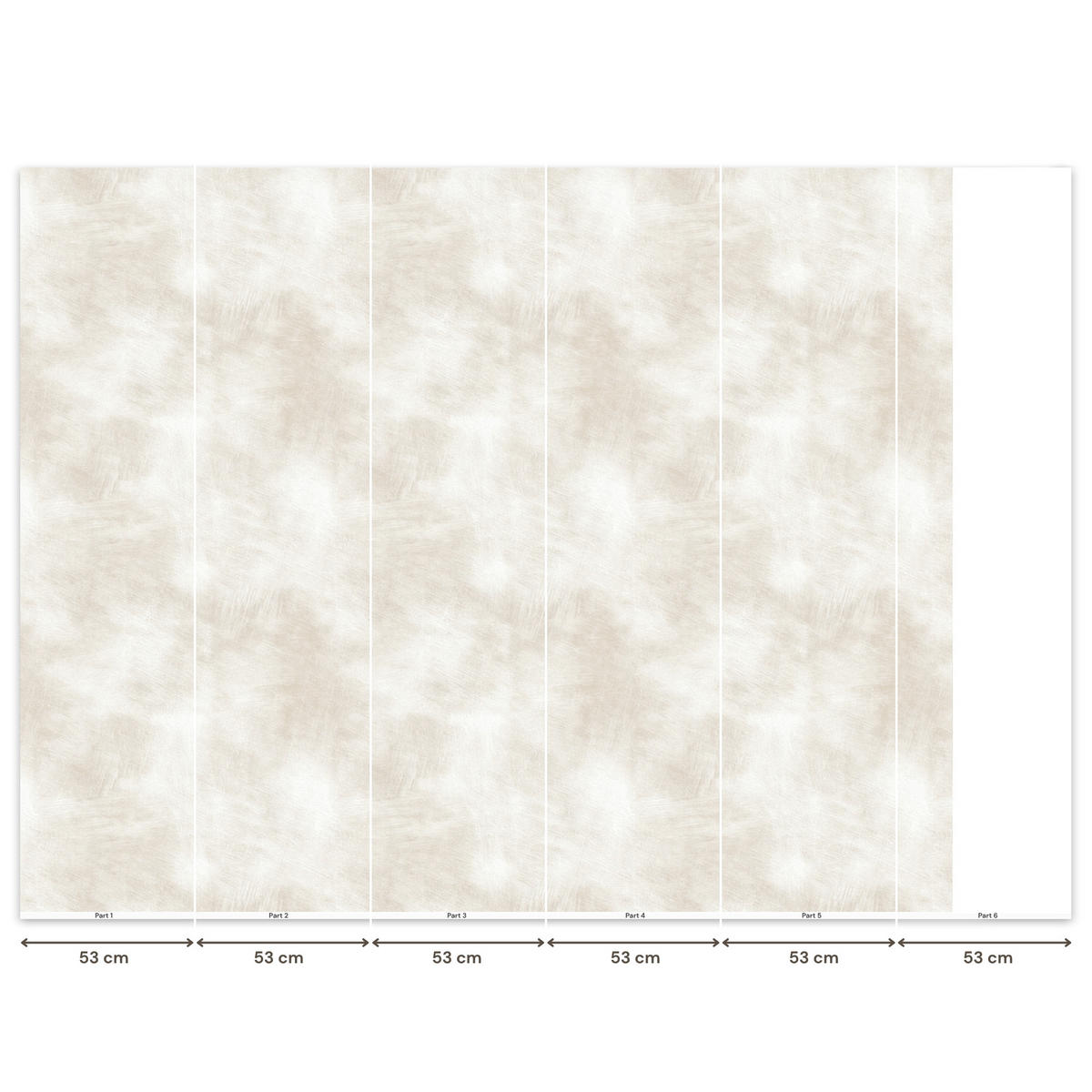 TAPETE - Dezent - Textur - Beige - 280x220 cm - Creme, Papier (280/220cm) - OnlyWow