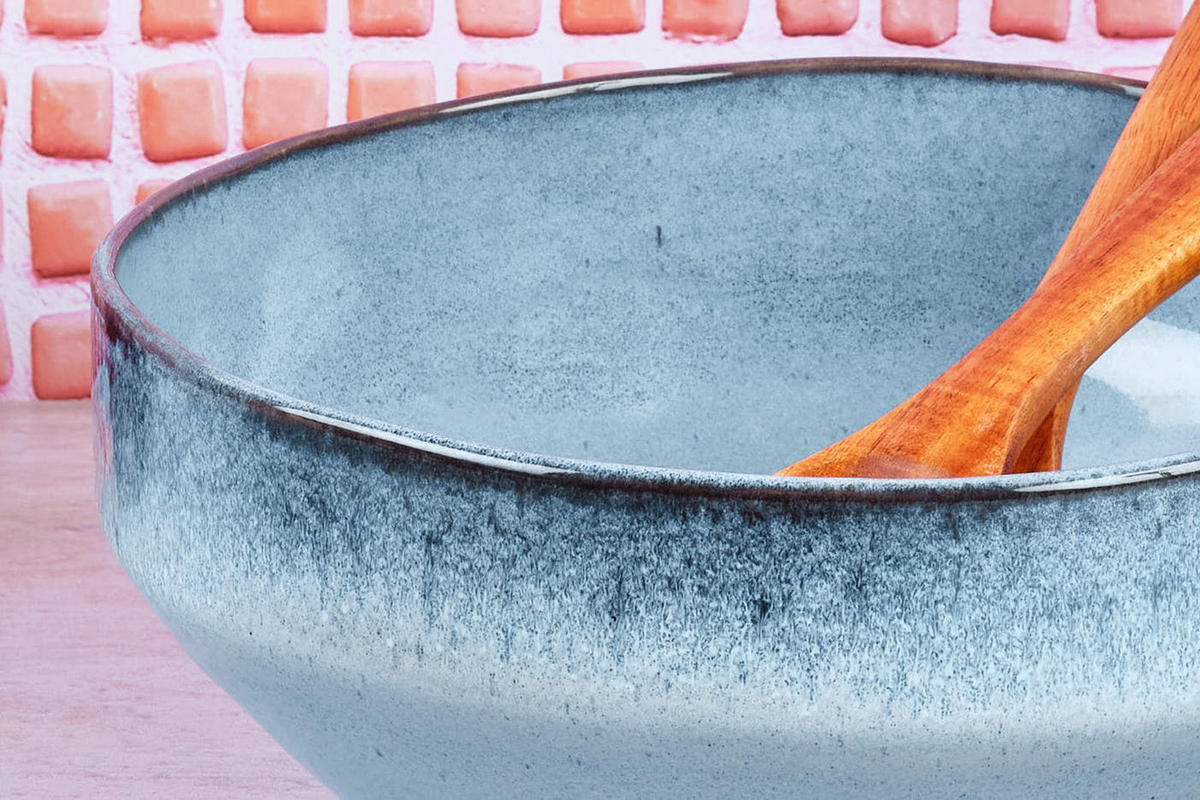 SALATSCHALE Genesis Ø22,5cm - Meer - Blau, Keramik (22.5cm) - Björn