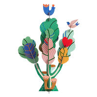 DEKOFIGUR Leuchtender Baum 26.7/60 cm - Multicolor, Wellpappe (26.7/60/41cm) - Studio Roof