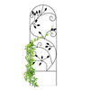 RANKGITTER - Schwarz, Metall (40/120/0.5cm) - Relaxdays