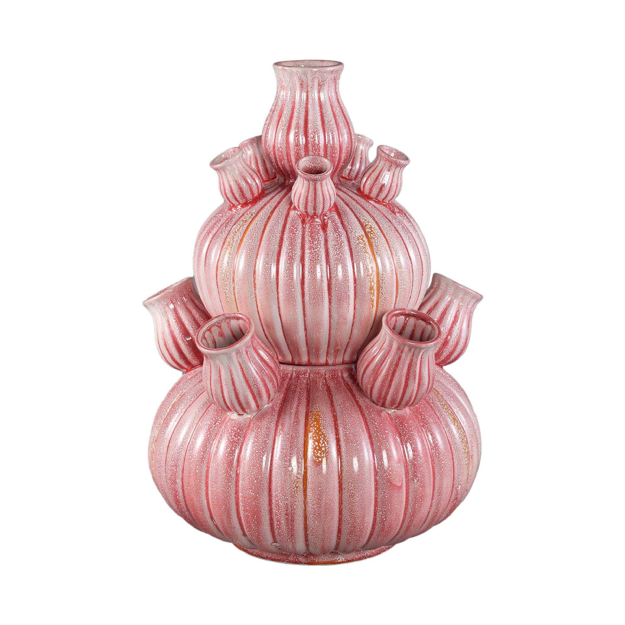 VASE Nolou Rosa 41.5/41.5/62cm - Pink, Keramik (62cm) - PTMD Collection