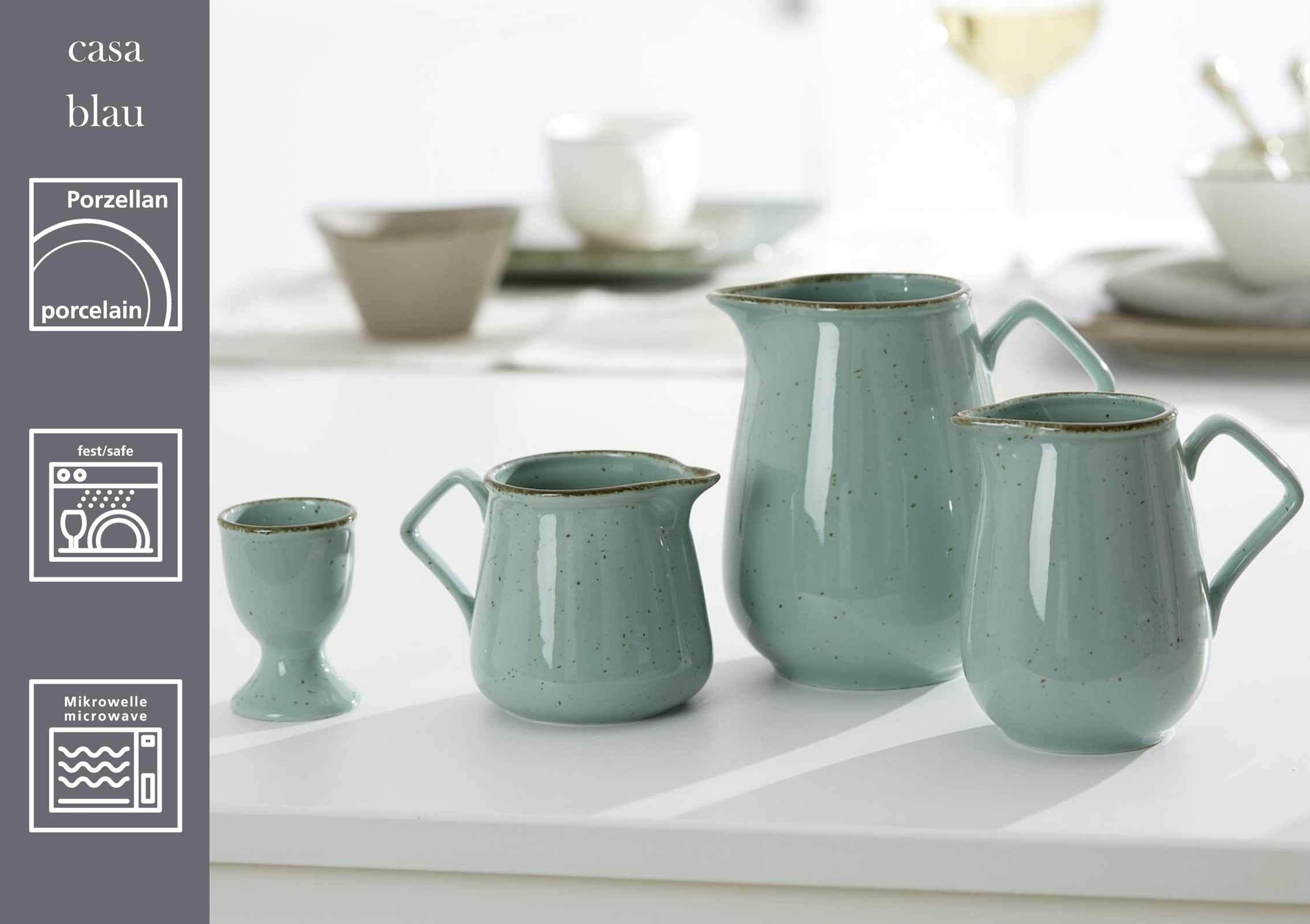 EIERBECHER Casa Blau ø 5 cm 6er Set - Blau, Keramik (5/7/5cm) - Ritzenhoff Breker