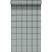TAPETE Karomuster 53 cm x 10.05 m - Grau, Papier (53/1000cm) - Origin Wallcoverings