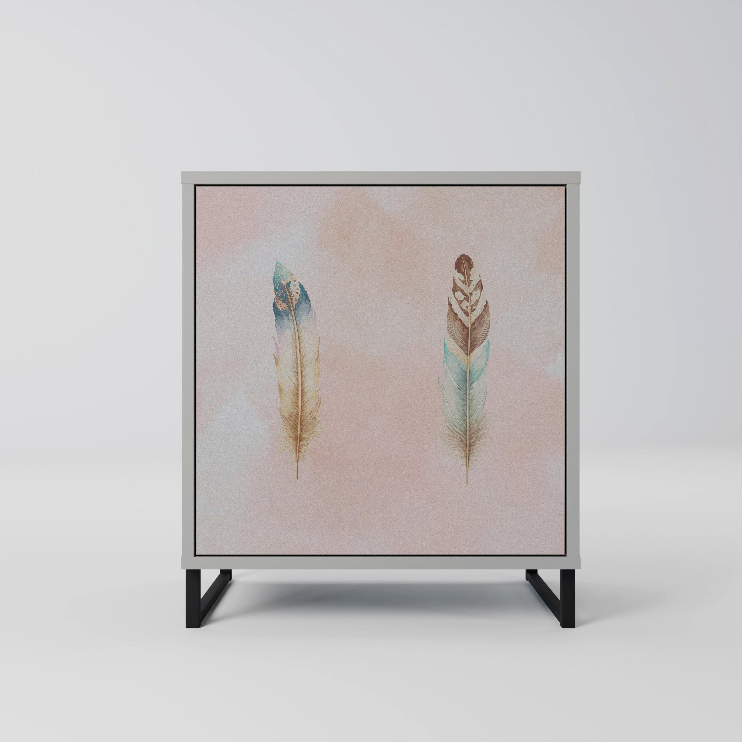 SpaceRebels Sideboard Grau 57.5x67.5x42 cm