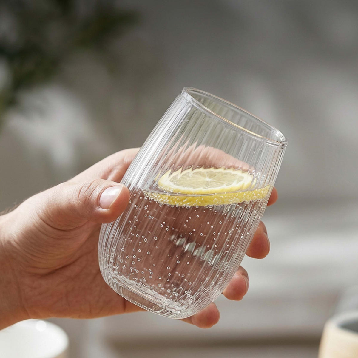 TRINKGLAS Transparent 6er-Set Glas 400 ml - Transparent, Glas (0.4L) - Relaxdays