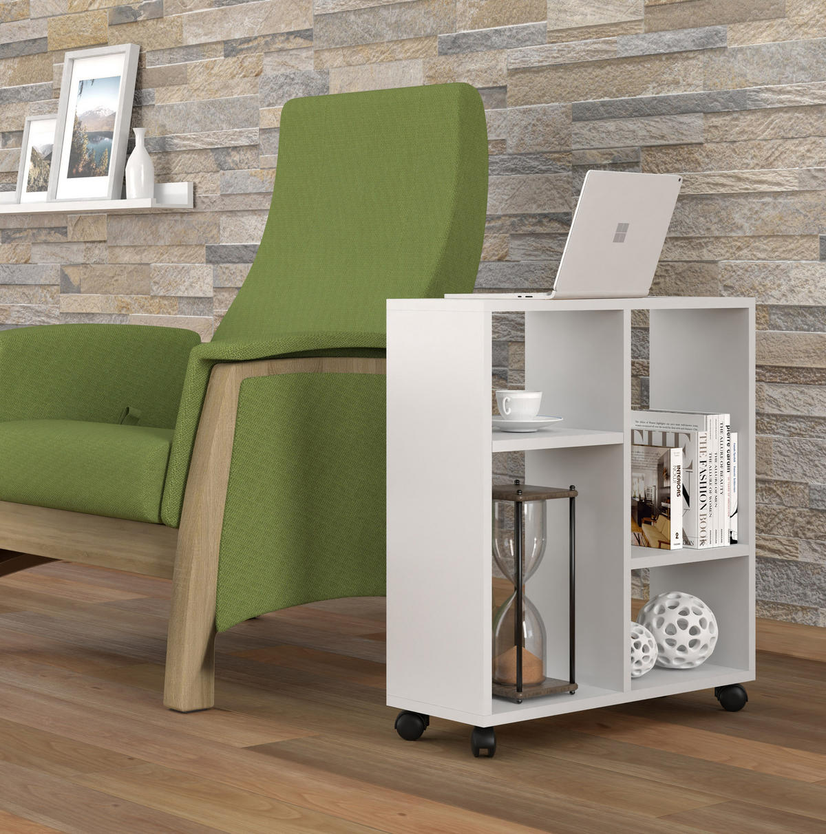 COUCHTISCH Weiß 60/65/20 - Weiß, Holzwerkstoff (20/60/65cm) - RAUMHIRSCH FURNITURE