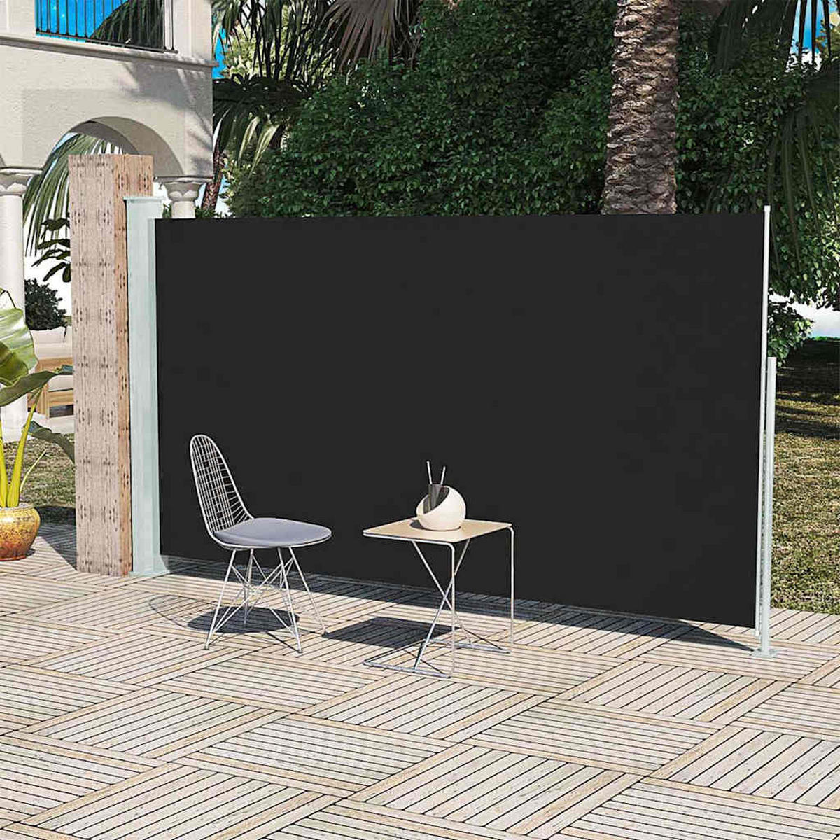 SEITENMARKISE 160x300 cm Schwarz - Schwarz, Textil (300/160/300cm) - furnicato