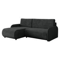 ECKSCHLAFSOFA Nest - Schwarz, Holz/Kunststoff (233/160cm) - MIRJAN24
