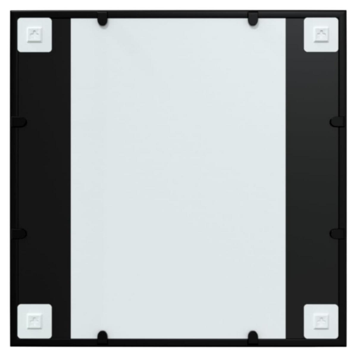 WANDSPIEGEL Schwarz 60x60 cm Metall - Schwarz, Metall (60/1/60cm) - furnicato