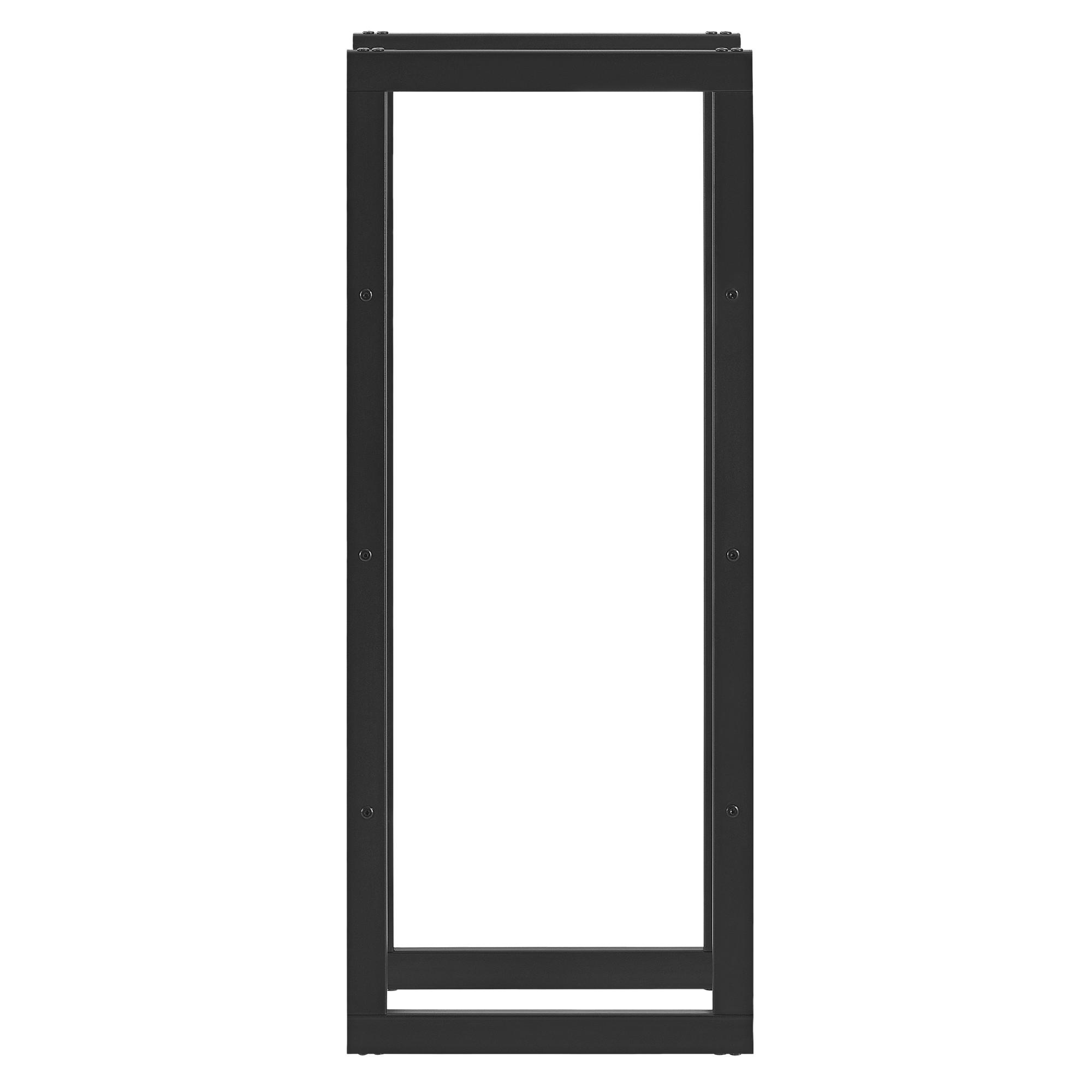 Thumbnail - [en.casa] Kaminholzregal, Schwarz, Metall, 40x100x25 cm, Kleinmöbel, Kamine & Zubehör, Kaminholzregale