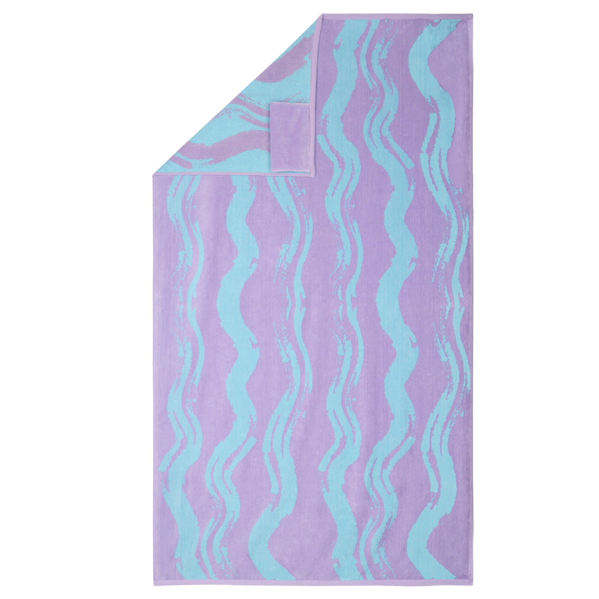 STRANDTÜCHER COAST LINES LAVENDER TOUCH - 0002 - Lila, Textil (100/180cm) - Vossen