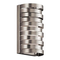 LED WANDLEUCHTE Metall Silber satiniertes Glas - Silberfarben, Glas (15.2/21.6/9.5cm)