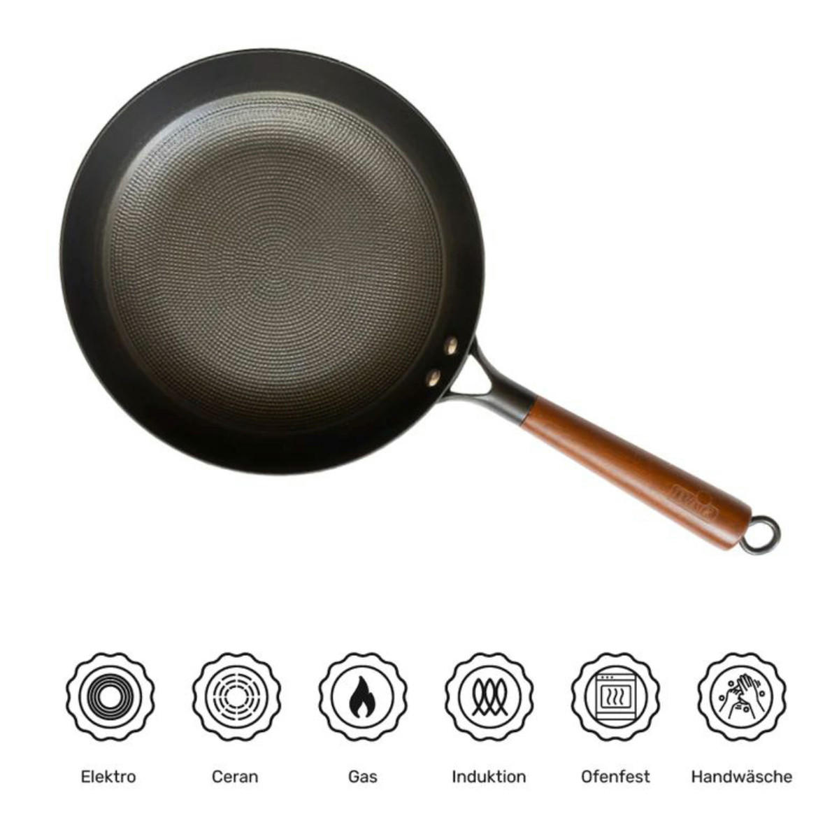 BRATPFANNE Gusseisen Rustica Pur 26 cm - Multicolor, Metall (26cm) - BAF
