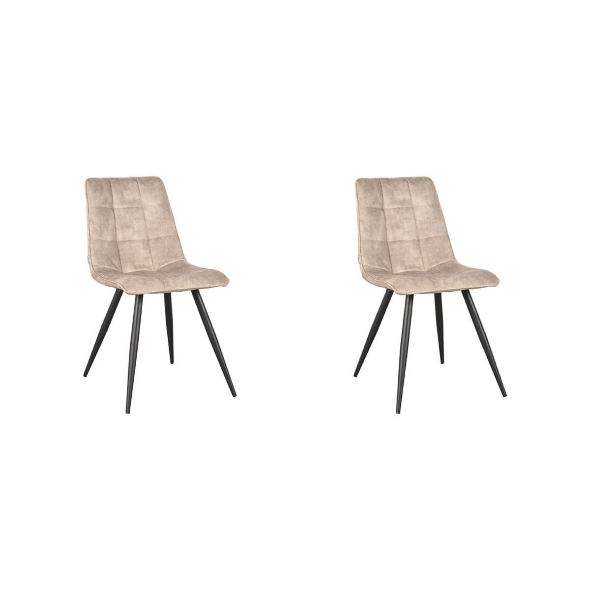 ESSZIMMERSTUHL Jelt Beige 56/45/85 cm 2er-Set - Beige, Textil (45/85/56cm) - LABEL51