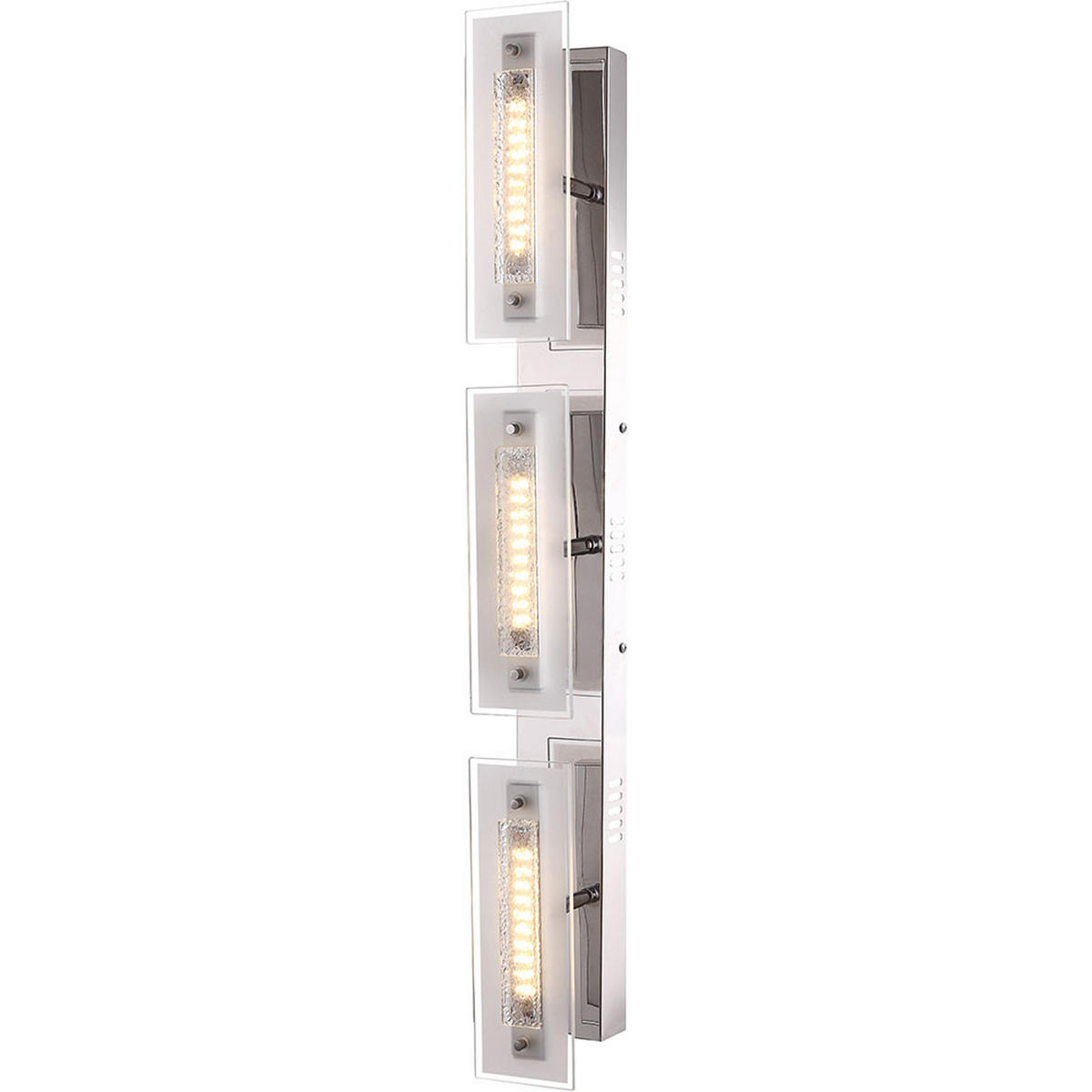 LED WANDLEUCHTE RARENIUM Kristall Silber - Silberfarben, Glas (8/75/11.5cm) - Globo Lighting