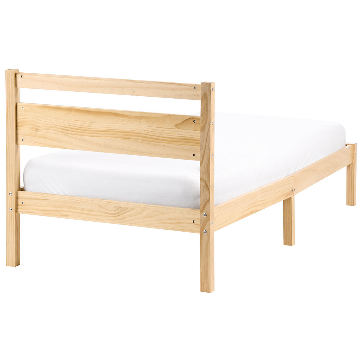 POSTEL s roštem 80/200 cm Borovicové dřevo Světle hnědá Mercurer - hnědá/světle hnědá, dřevo (80/200cm) - Beliani