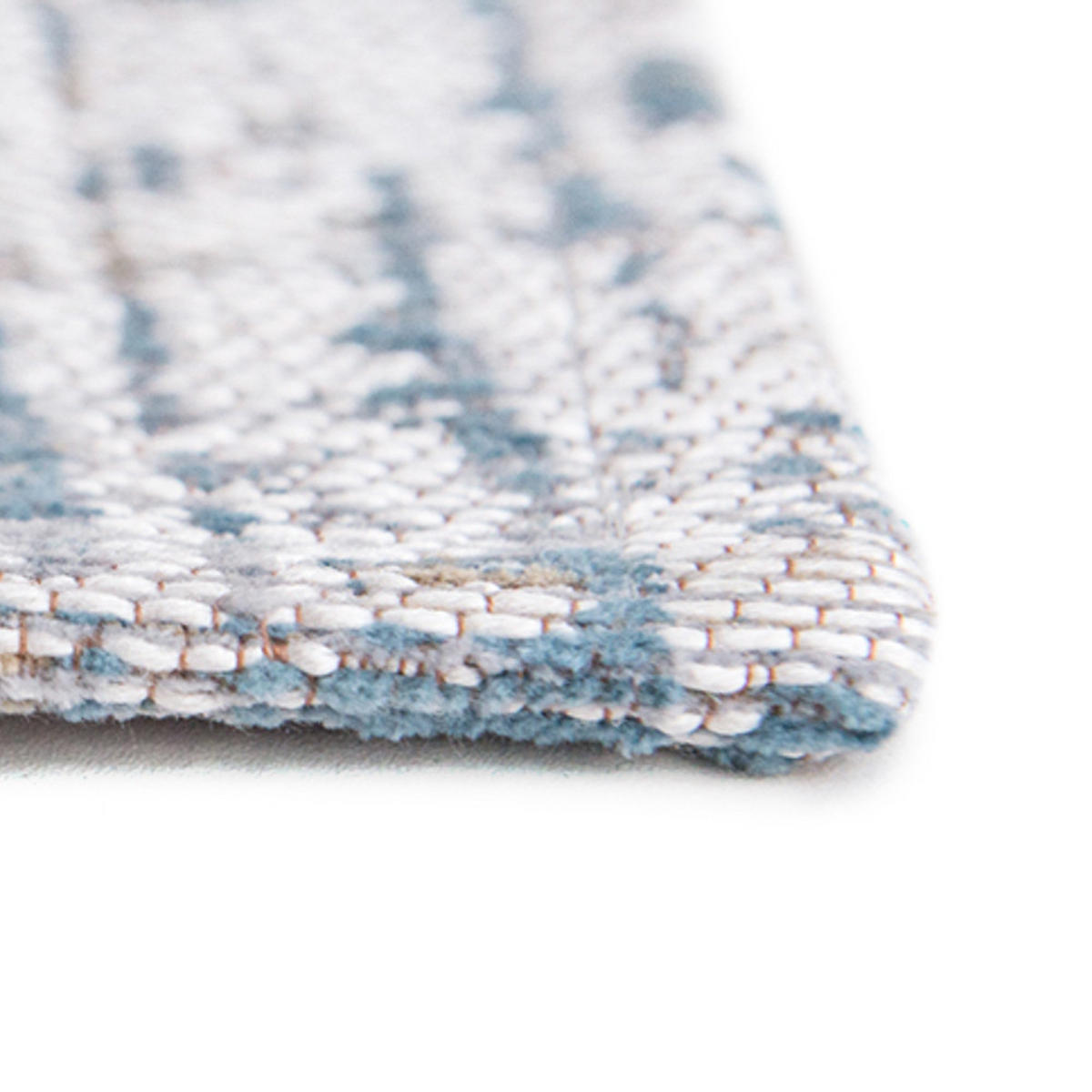 TEPPICH Long Island Blue Atlantic Streaks 80/250 cm - Blau, Kunststoff/Textil (80/250cm) - Louis De Poortere