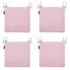 SITZKISSEN Panama 40/40 cm 4er-Set - Pink, Textil (40/4/40cm) - Madison