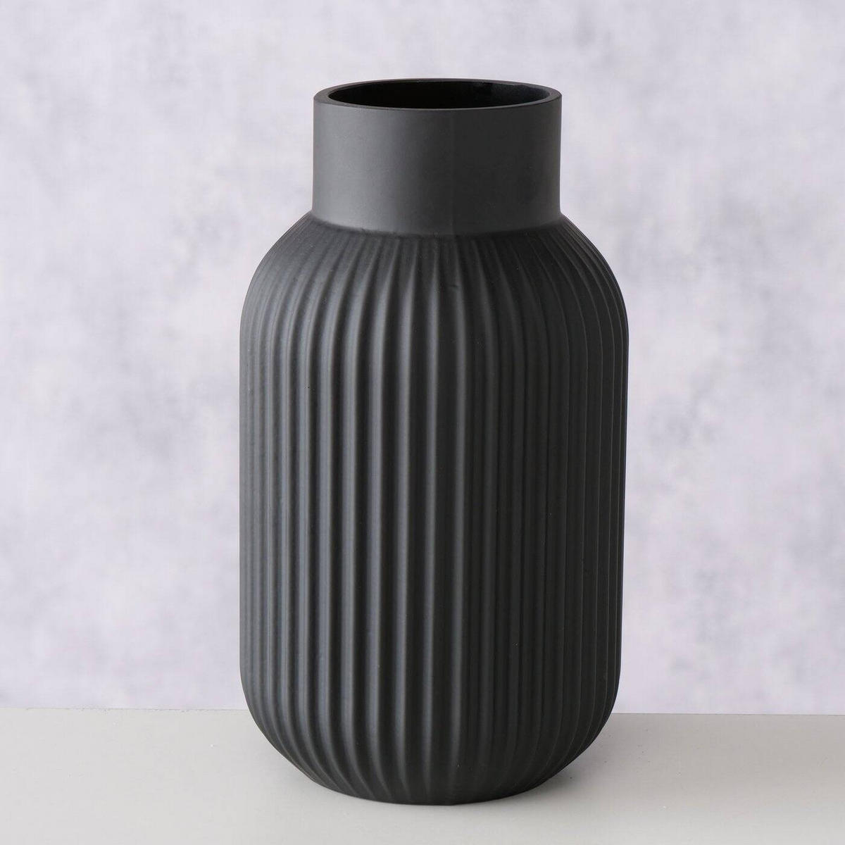 VASE Nordika - Schwarz, Glas (22cm) - Boltze Home