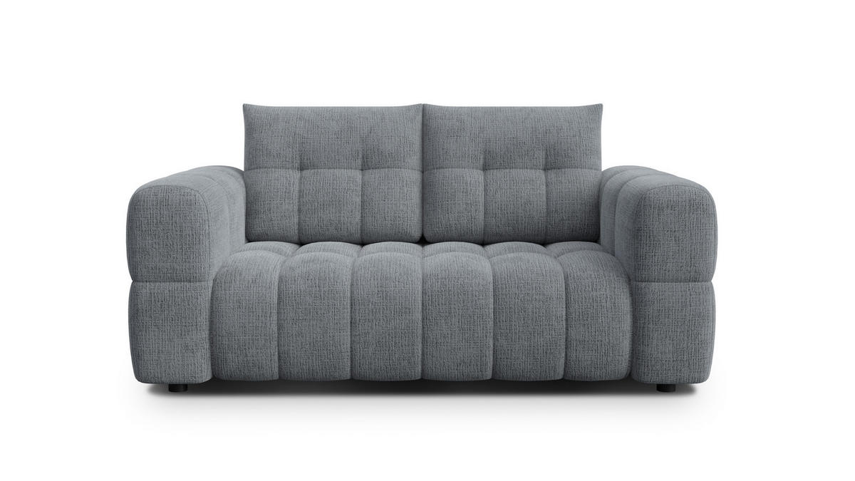 SOFA CLOUDI 2-Sitzer, dunkelgrau - Dunkelgrau/Schwarz, Holz/Textil (181/89/104cm) - Courtois Laville