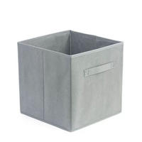 AUFBEWAHRUNGSKORB, Vliesstoff, Hellgrau, 30 x 30 x 30 cm - Grau, Textil (30/30cm) - Weltevree