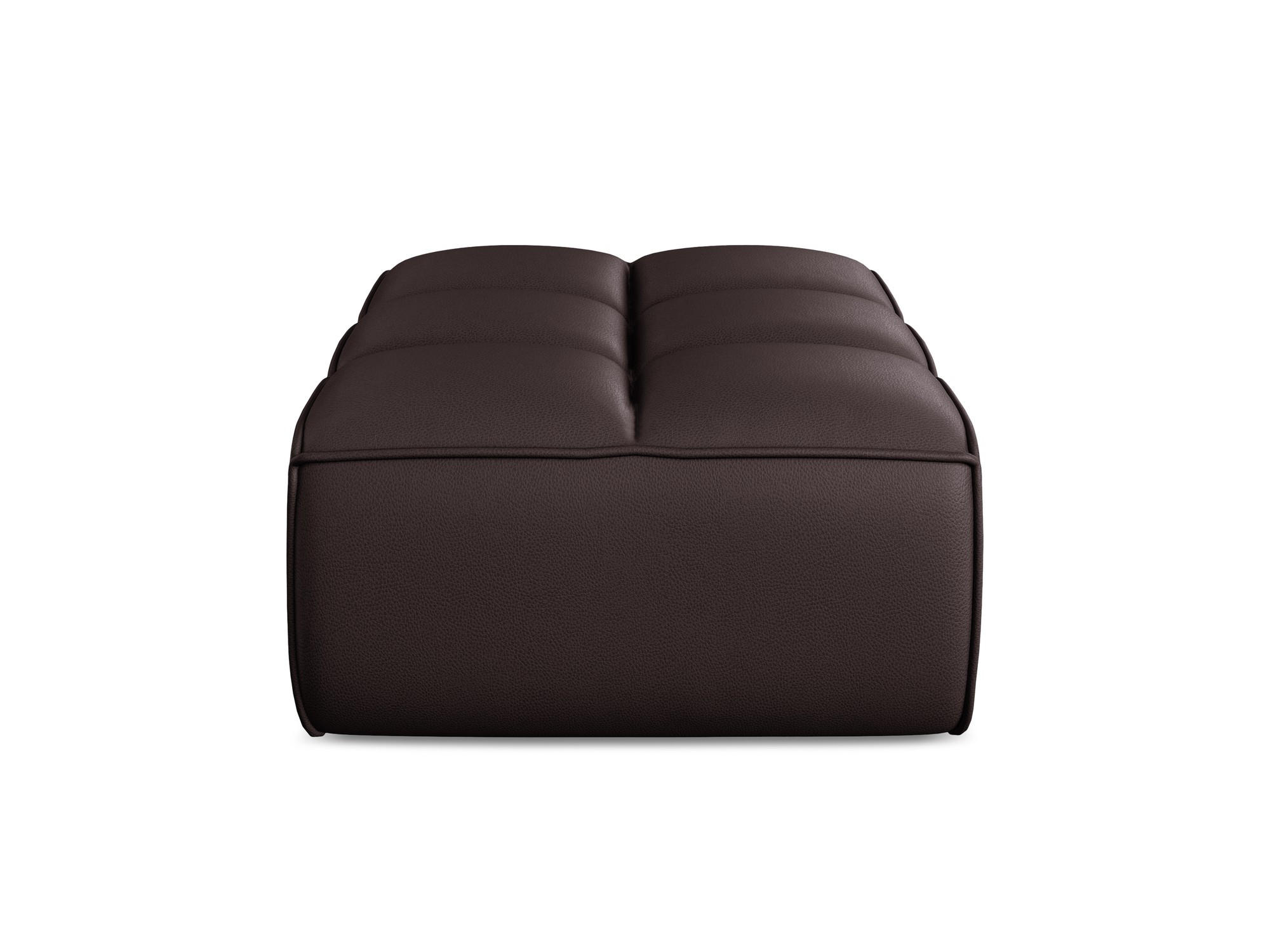 POUF Kunstleder Violett - Blau/Pflaume, Leder/Kunststoff (80/43/93cm) - Makamii