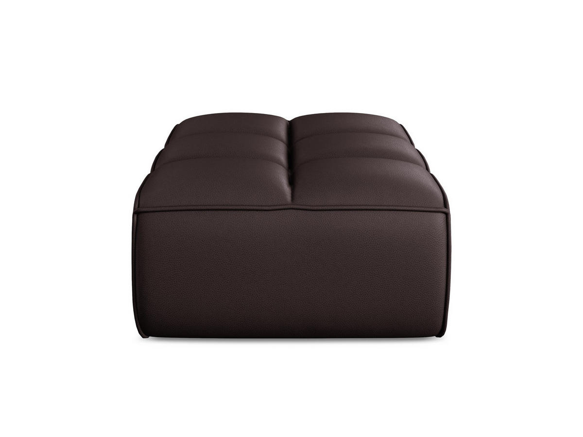 POUF Kunstleder Violett - Blau/Pflaume, Leder/Kunststoff (80/43/93cm) - Makamii