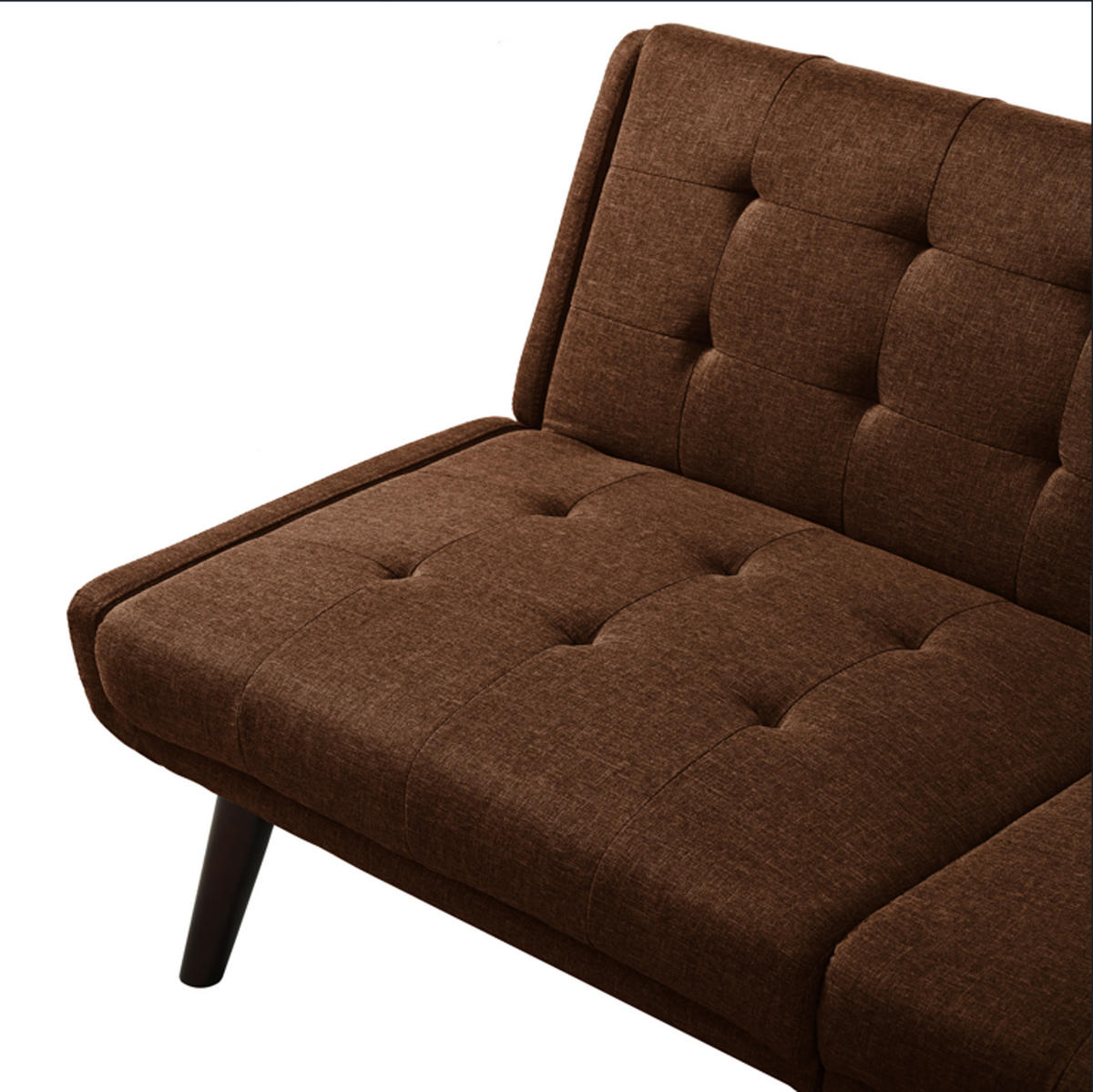 SCHLAFSOFA 157 cm breit mit Bettfunktion - Braun, Textil (157/70/51cm) - Urban Meuble