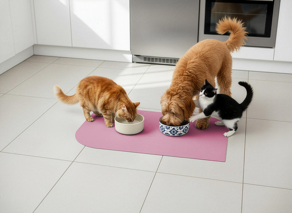 NAPFUNTERLAGE, Öko-Tex, Blattform Rosa 60 x 90 cm - Rosa, Textil (90/60cm) - SANOZOO