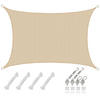 SONNENSEGEL Luftdurchlässig 500/300 cm Beige - Beige, Kunststoff (300/500cm) - Amanka