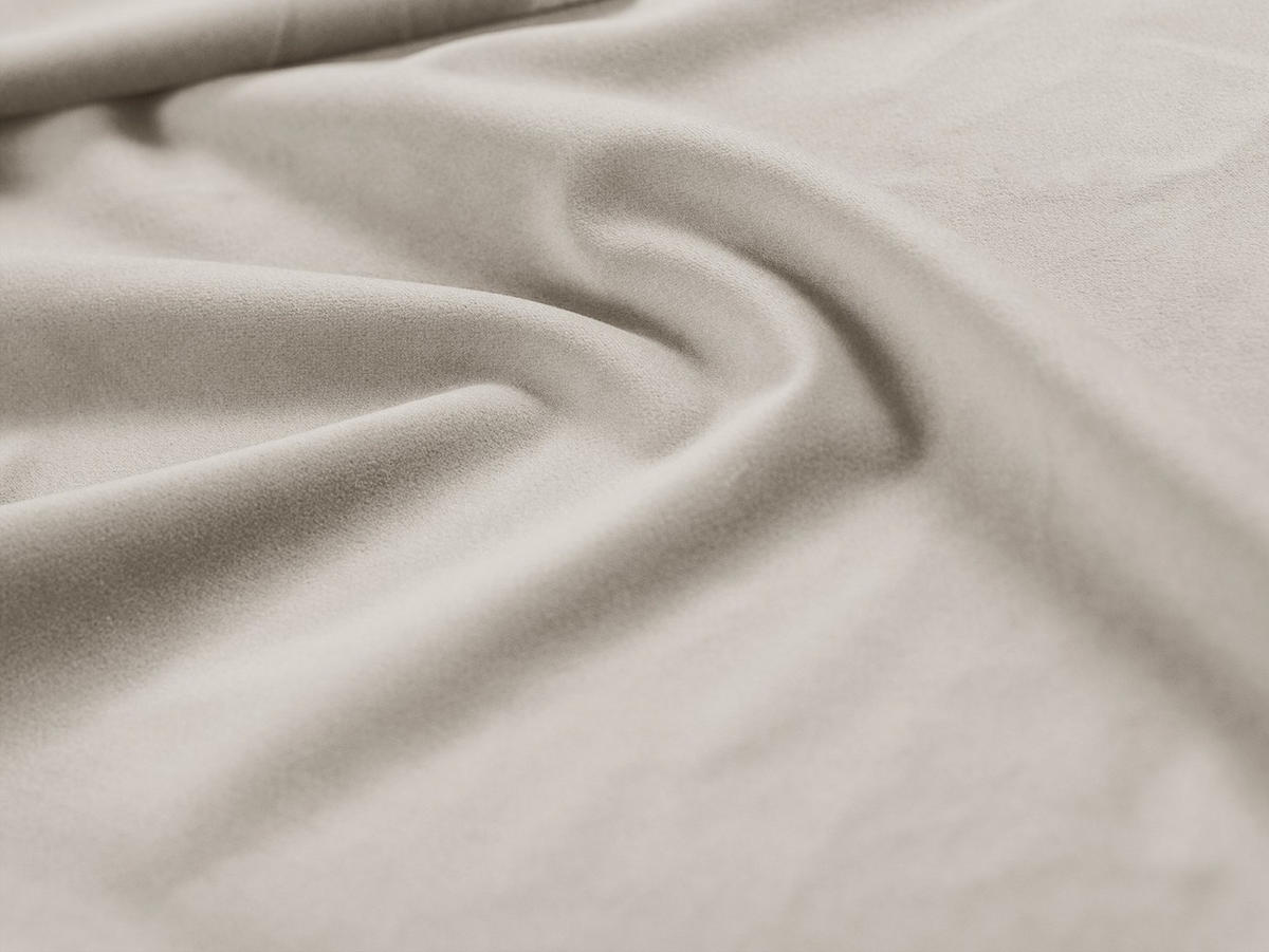 SOFA Lupine aus Samt beige 3 Sitzplätze - Beige, Textil (95/70/230cm) - Micadoni