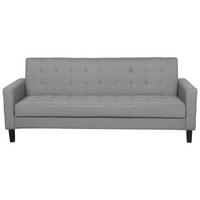 3-SITZER-SCHLAFSOFA Polsterbezug Hellgrau Vehkoo - Hellgrau, Textil (200/86/77cm) - Beliani