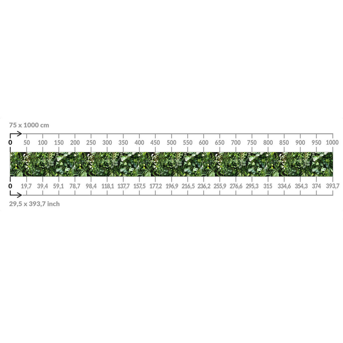 BALKON SICHTSCHUTZ Tief im Dschungel 250/75 cm - Grün, Kunststoff (250/75cm) - Bilderwelten