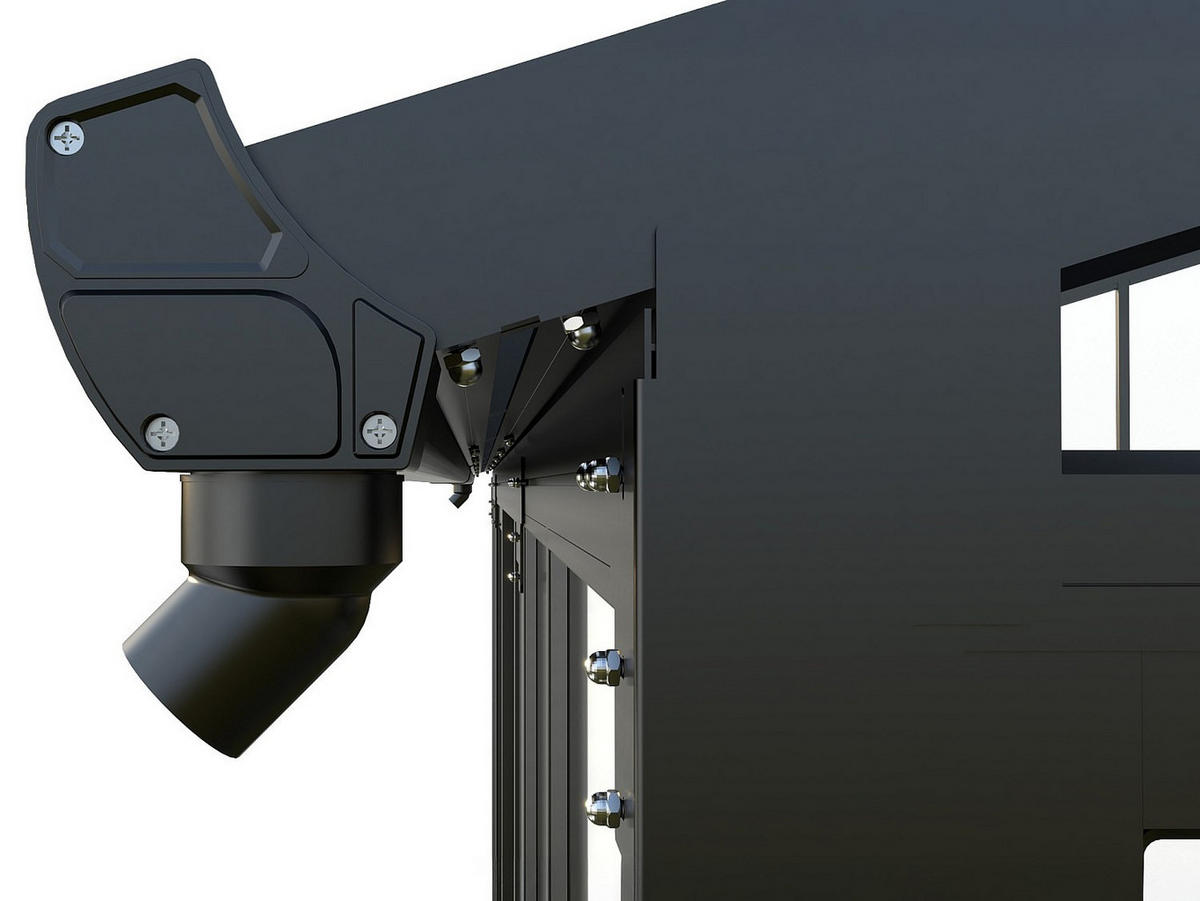 SELBSTTRAGENDE Pergola - 426 cm x 277 cm - plastik - anthrazitgrau Mathilda - Anthrazit, Kunststoff/Metall (426/224/277cm) - Vente-Unique