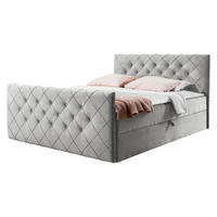 BOXBETT Malaga - Grau, Holz (120/200cm) - MIRJAN24