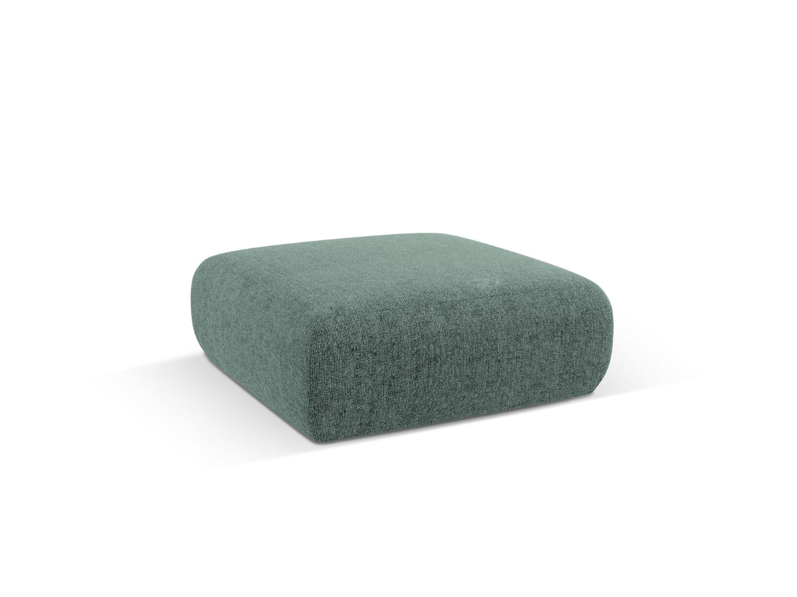 POUF Molino aus Chenille-Stoff petrol - Petrol, Textil (100/36/100cm) - Micadoni