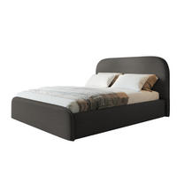 BETT 90x200 - Polsterbett mit Bettkasten und Holzrahmen - Modern Betten - Kuscheliger Catch-Me-Stoff - Kollektion Vienna - Grau - Grau, Holz/Textil (90/200cm) - Alpi-Möbel