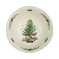 SCHÜSSEL Marieluise Weihnachten weiß-grün ø 23,1 cm - Weiß/Grün, Keramik (23.1cm) - Seltmann Weiden