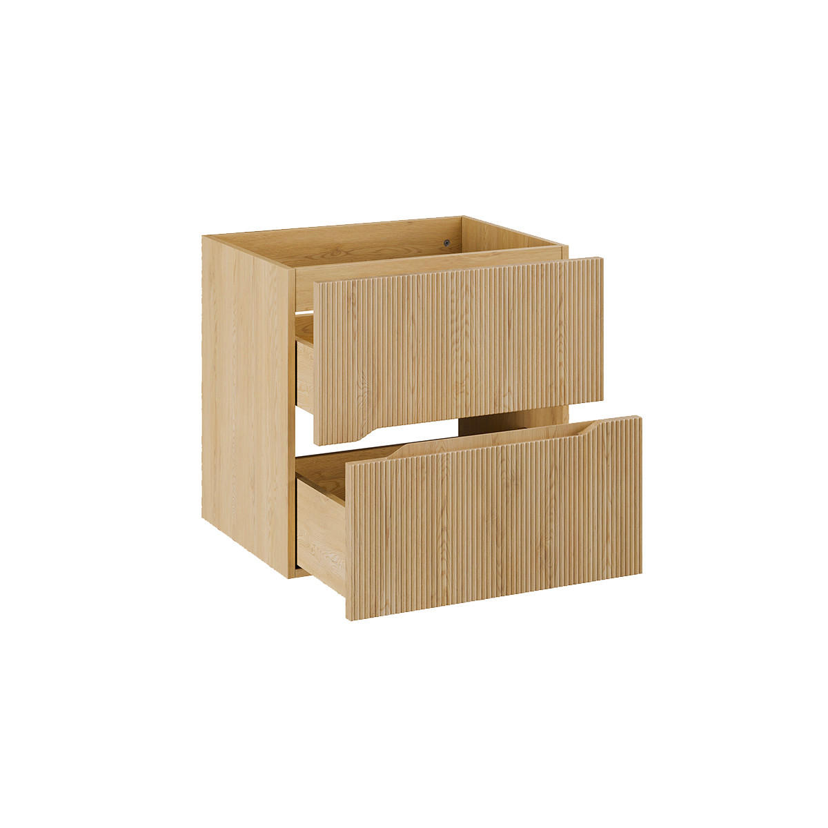 WASCHTISCH 60.2cm Isaline Helle Eiche - Braun, Holzwerkstoff (60.2/57/46cm) - Petits-meubles