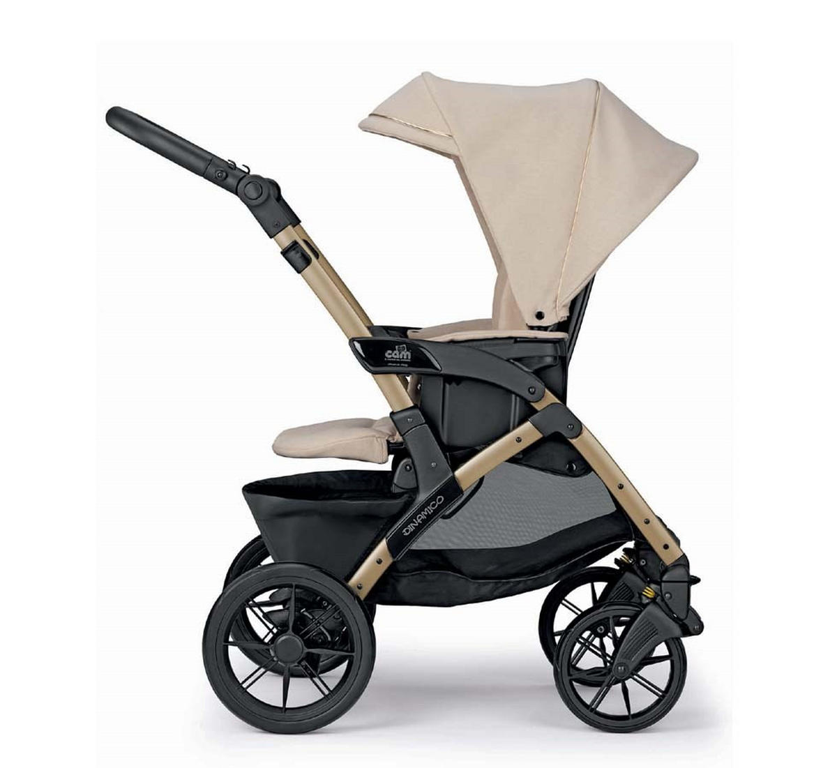 KOMBI-KINDERWAGEN Dinamico Smart 3in1 - Champagner/Beige, Kunststoff (57/87.5/675cm) - Cam il Mondo del Bambino S.p.A.