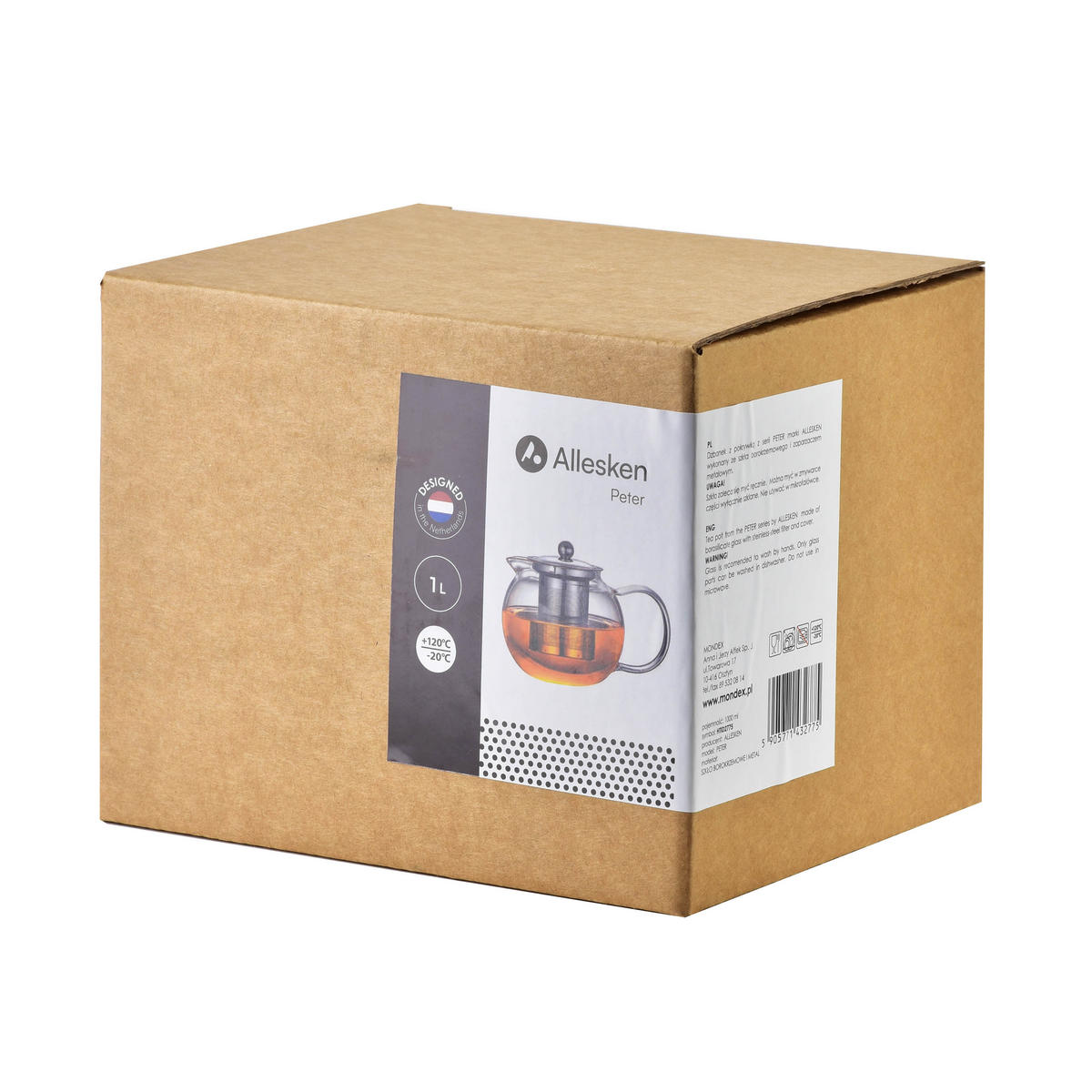 DŽBÁN PETER, sklo, stříbrný setřík filtr - stříbrná/průhledná, sklo (1L) - Mondex